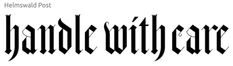 an old fashioned font that is black and white with the words, helswald post