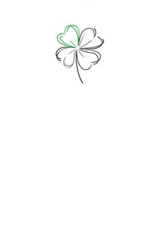 a four leaf clover on a white background