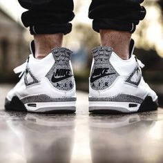 Jordan 4 White Cement, Nikes Shoes, Jordan 4 White, Sneak Attack, Nike Air Jordan 4, Nike Shoes For Sale, Custom Nike Shoes, White Cement, Nike Shoes Outlet