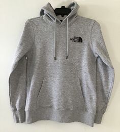 Bust measurements on a flat surface from side to side 18 inches, Length from shoulder to him 24 inches. North Face Womens, Gray Hoodie, Hoodie Pullover, North Face Women, Flat Surface, Grey Hoodie, Sleeve Sweater, Long Sleeve Sweater, North Face