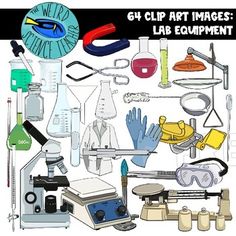 an image of lab equipment with the words clip art images lab equipment in front of it