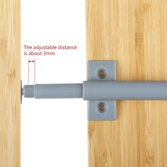 an image of a door handle with measurements