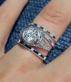 Sapphire Band, Art Deco Engagement, Deco Engagement Ring, Deco Ring, Deco Jewelry, Art Deco Engagement Ring, Eternity Ring Diamond, Sapphire Earrings, Sapphire Jewelry