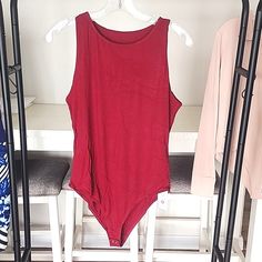 Burgandy Stretch Bodysuit Plus Size Brand New In Package Red Sleeveless Bodysuit For Spring, Red Sleeveless Stretch Bodysuit, Red Stretch Sleeveless Bodysuit, Red Sleeveless Bodysuit For Summer, Red Stretch Bodysuit For Loungewear, Bodysuit Plus Size, Plus Size Brands, Other Woman, Womens Bodysuit