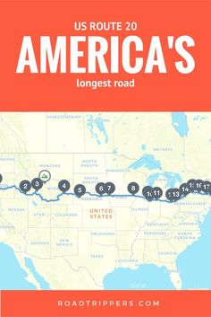 the route map for america's largest road