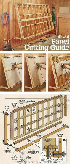 an old wooden cabinet with instructions to make it