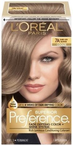 Dark Ash Blonde Hair Color, Light Ash Brown Hair Color, Golden Hair Color, Light Ash Brown Hair, Loreal Hair Color, Loreal Hair