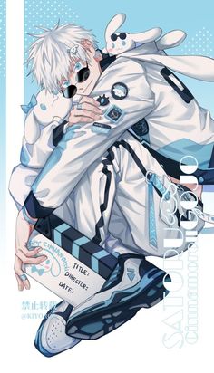 <3 Fanarts Anime, Handsome Anime Guys, Cute Anime Guys, An Anime, Anime Background, White Hair, Anime Shows, Cute Anime Character, Anime Character Design