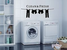 the laundry room is clean and ready for us to use