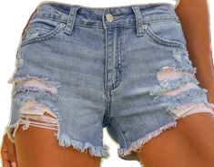 Take A Walk, Denim Cutoffs, Light Wash Denim, A Walk, Walk In, Take A, Mid Rise, Collage, Pins