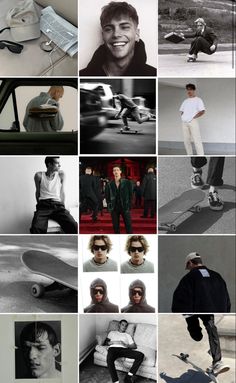 Визуал для скейтбордиста Instagram Grid Design, Men Fashion Photoshoot, Instagram Men