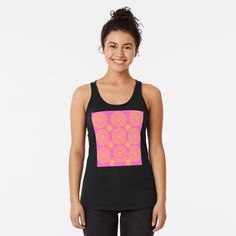 Get my art printed on awesome products. Support me at Redbubble #RBandME: https://www.redbubble.com/i/tank-top/Yellow-Flora-Mandala-Pattern-by-Cultradesign/65086954.IXNXQ?asc=u Color Games, Shirt Tucked In, Butterfly Pattern, Tank Top Designs, Texture Design, Pop Fashion, Racerback Tank Top