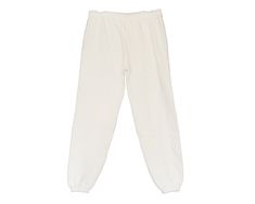 "White sweatpants in great condition Made in USA Size: Tag reads XL, please see measurements for desired fit, likely fits smaller Measurements taken with garment laid flat. Waist: 17-19\" (elastic) Inseam: 30\" Outseam: 40\" Rise: 11.5\" Material: 50% Cotton 50% Acrilan Acrylic Label: 20/20 Sport Monsanto Please message me with questions or for additional photos. View other items from my shop here: www.etsy.com/shop/modsloth" White Relaxed Fit Pants With Elastic Cuffs, Basic White Sweatpants For Loungewear, White Full-length Cotton Joggers, Basic White Bottoms For Loungewear, White Full Length Cotton Joggers, White Cotton Full Length Joggers, White Sweats With Elastic Waistband For Jogging, White Jogging Pants With Elastic Waistband, White Cotton Sweatpants With Elastic Cuffs