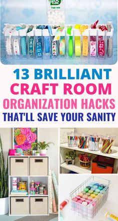 some craft room organization hacks that'll save your sanitixy life