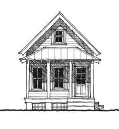 Duck Blinds – Allison Ramsey Architects House Plans With Porch, Shotgun House Plans, Coastal Homes Plans, Houston Homes, Cottage Apartment, Floor Plans Ranch