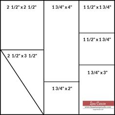 an area with measurements for the size and width of each piece of furniture in it