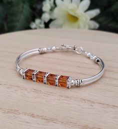 Personalized November Birthstone Bracelet for Women Jewelry - Etsy Mothers Birthstone Bracelet, November Birthstone Jewelry, November Birthday Gifts, Topaz Birthstone, November Birthday, Birthday Jewelry, Birthday Gift For Women, Topaz Jewelry, Birthstone Bracelet