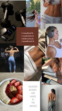 motivational mood board Healthy Habits Motivation, Vision Board Themes, Vision Board Collage, Fitness Vision Board, Vision Board Images, Vision Board Goals, Dream Vision Board, Vision Board Manifestation