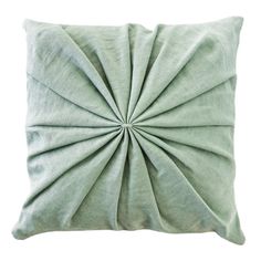 a gray pillow with a knoted design on it