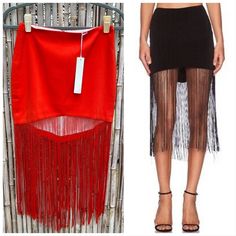 Revolve Line & Dot Women's Red Gloss Party Spaghetti Fringe Mini Skirt Size L New With Tags, Picture Is The Xs, But Size L Is Available Brand: Revolve Color: Red Style: Mini Type: Skirt Size: L Pattern: Solid Hanging Fringe Detail Features: Asymmetric Hem, Lined, Tags: Revolve, Fringe, Trendy, Party, Flapper, Gatsby, 1920s Closure: Zip/Hook Closure At Back, Back Hidden Zipper Closure Material: 97% Poly, 3% Spandex Contrast & Lining:100% Poly Garment Care: Dry Clean Only Gorgeous Spaghetti Fringe Party Fitted Fringe Skirt, Fitted Fringe Skirt For Party, Trendy Pencil Skirt Bottoms For Party, Fitted Fringe Skirt For Party Season, Fitted Fringe Bottoms For Party Season, Party Season Fringe Skirt For Night Out, Fitted Party Bottoms With Fringe, Flirty Red Bottoms For Summer, Red Pencil Skirt For Party