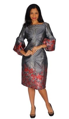 Diana 8532 1 piece Brocade DressColors: Gold/Coral, Navy/Red, Pink/Turquoise, Purple/Silver, Silver/Black Sizes: 8, 10, 12, 14, 16, 18, 20, 22, 24 2 Piece Lace Dress, Simple Lace Dress, 1 Piece Dress, Coral Navy, Church Dress, Floral Pattern Dress, Denim Maxi Dress, Couture Dress, Church Dresses