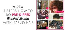 How To: Pre-Dipped Crochet Braids w/ Marley Hair Braids With Marley Hair, Ecaille Hair, Hair Stars, Marley Braid, Crochet Unicorn Hat, Baby Socks Pattern, Onesie Pattern, Crochet Cowl Free Pattern, Home Tricks