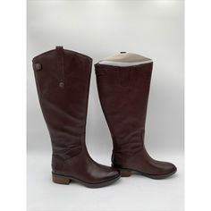 Elevate Your Shoe Collection With These Sam Edelman Penny 2 Riding Boots. Crafted From High-Quality Leather, They Feature A Low Block Heel, Pull-On Tabs, And A Wide Calf Design For A Comfortable Fit. The Dark Brown Color Complements Any Casual Outfit, Making Them A Versatile Addition To Your Wardrobe. These Boots Are Perfect For Any Occasion, Whether You&Apos;Re Running Errands Or Going Out For A Night On The Town. D1 -Our Mission Our Purpose At Unlimited Fashion Is To Empower Everyone. We Belie Casual Riding Boots With Leather Footbed, Casual Brown Riding Boots, Brown Mid-calf Wide Calf Boots, Wide Calf Brown Mid-calf Boots With Buckle, Brown Medium Width Calf Leather Knee-high Boots, Brown Knee-high Boots With Leather Lining, Medium Width, Brown Knee-high Heeled Boots With Zipper Closure, Leather Riding Boots, Sam Edelman Shoes