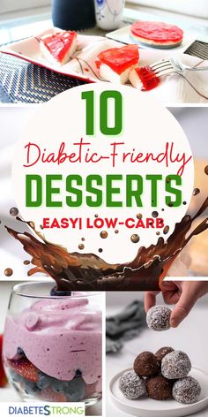 Sugar Free Desserts Easy, Low Sugar Desserts, Sugar Free Baking, Sugar Free Recipes Desserts, Healthy Recipes For Diabetics, Low Carb Dessert