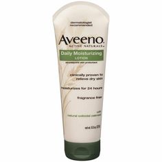 INDICATIONS:Aveeno daily moisturizing lotion, fragrance free unlike ordinary lotions, contains natural oatmeal blended with rich emollients to moisturize your skin for a full 24 hours. The unique oatmeal formula of Aveeno also helps prevent and protect dry skin providing temporary relief of the scaling and chapping associated with dry skin. This naturally nourishing, nongreasy formula absorbs quickly, is noncomedogenic (won't clog pores), and contains no added fragrance. Clinically proven to relieve dry skin Dermatologist Recommended Moisturize for 24 Hours Fragrance free Fast-absorbing formula Aveeno Daily Moisturizing Lotion, Daily Moisturizing Lotion, Facial Lotion, Lotion For Dry Skin, Moisturizing Body Lotion, Skin Lotion, Moisturizing Lotion, Moisturizing Lotions, Daily Moisturizer