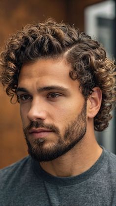 short curly mens hairstyles Curly Hairstyles Short, Textured Waves