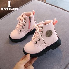 2023 British Spring Autumn Winter Children Boots Boys Girls Leather  Boots Plush Waterproof Non-slip Toddler Girl Boots, Boys Snow Boots, Velvet Ankle Boots, Warm Winter Boots, Girls Snow Boots, Kids Snow Boots, Spring Boots, Warm Boots