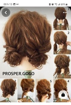 Curl Hairstyle, Long Hairstyle, Bun Tutorial, Trendy Hairstyle, Easy Hairstyle, Cute Hairstyles For Short Hair, Hair Images