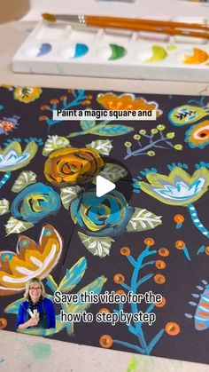 Jenny Muncaster Paintings, Homemade Presents, Magic Pattern, Buisness Cards, Doodle Paint, Magic Squares, Painted Designs, High School Art, Paper Crafts Origami