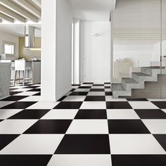 Our Klavier Matte Black Porcelain Floor and Wall Tile features both a modern and retro deco feel. The bold black glaze is uniformly applied to make a striking matte surface, recalling the look of piano keys. Whether its paired with neutral tones or bold colors, this multipurpose tile will strike the right chord wherever its installed. Tile is the better choice for your space. This tile is made from natural ingredients, making it a healthy choice as it is free from allergens, VOCs, formaldehyde a White Hallway, Matte Tile, Merola Tile, Modern Tiles, Black Tiles, Porcelain Floor, Piano Keys, White Floors, Ceramic Floor