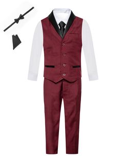 This tuxedo vest set by Magen Kids is a perfect choice for a festive event. The black tuxedo vest set includes: Pants, Vest, Shirt, Tie, Bow Tie, Pocket Square. Suitable for Holiday, Birthday Party, Communion, Easter, Church, or any Other Special Occasion. Get your little gentleman everything he needs to look smashing for his next event! Sleeveless Tuxedo Suit For Party, Fitted Sleeveless Tuxedo Set, Big Boy Clothes, Big Girl Clothes, Boys Tuxedo, Tuxedo Vest, Boy Boy, Vest Set, Off Shoulder Gown