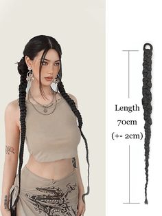 Waterfall Braid Hairstyle, Braids Step By Step, Large Box Braids, Medium Hair Braids, Fishtail Braid Hairstyles, Single Braids, Black Hair Extensions, Pigtail Hairstyles, Ponytail Hair Extensions