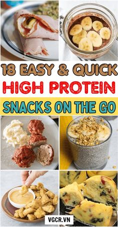 high protein snacks on the go are easy and quick to make for lunch or dinner