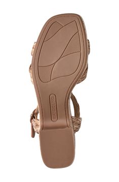 Braided straps enhance the earthy effect of a casually sophisticated sandal set on a lofty platform sole. 3 1/4" heel; 1 1/2" platform Adjustable ankle strap with buckle closure; hidden elastic inset Textile and synthetic upper/synthetic lining and sole Imported Synthetic Medium Width Slingback Sandals With Buckle, Synthetic Slingback Sandals With Ankle Strap And Buckle, Synthetic Ankle Strap Slingback Sandals With Buckle, Synthetic Sandals With Adjustable Strap And Block Heel, Synthetic Strap Sandals With Block Heel, Casual Heels With Adjustable Ankle Strap, Casual Slingback Sandals With Block Heel And Adjustable Strap, Casual Block Heel Slingback Sandals With Adjustable Strap, Adjustable Strap Synthetic Wedge Heels