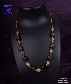 Jewel Video, Jewellery Combination, Bridal Jewellery Inspiration, Black Beads Mangalsutra Design, Fancy Jewelry Necklace, Pearl Jewelry Design, Gold Mangalsutra Designs, Gold Chain Design, Gold Bridal Jewellery Sets