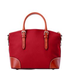 Classic Satchel     One of our signature styles, this domed satchel is crafted using pebble grain leather, known for its rich texture and exceptional durability. Carry this satchel by its rolled leather handles, and to wear it as a crossbody, adjust its three-piece leather strap to your perfect length. Classic Red Satchel With Leather Lining, Red Double Handle Satchel With Leather Lining, Classic Red Leather Satchel, Red Leather-lined Double Handle Satchel, Red Top Handle Satchel With Textured Leather, Red Textured Leather Satchel With Top Handle, Red Textured Leather Top Handle Satchel, Red Textured Leather Tote Satchel, Formal Red Textured Leather Satchel