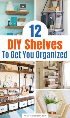 twelve diy shelves to get you organized