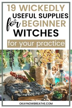 Witch Supplies List, Witch Beginner, Beginner Witch, Witch Things, Witch Tools, Witch Supplies, Witch Herbs, Useful Items