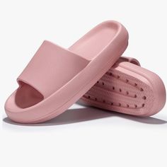 All Orders Ship Next Business Day! Slides For Women Men Pillow Slippers Non-Slip Bathroom Shower Sandals Soft Thick Sole Indoor And Outdoor Slides Never Worn/Perfect Condition/No Holes/No Stains/No Pilling/No Fade The Color Is Pink Size 9/10 (Runs On The Bigger Size) Smoke Free Home! Pillow Slippers, Shower Sandals, Man Pillow, Amazon Shoes, Pink Slides, Slides For Women, Bathroom Shower, Women's Shoes Sandals, Women Men