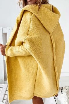 Batwing Sleeve Sweater, Women Long Cardigan, Cardigan Oversized, Sweater Season, Gilet Long, Hoodie Cardigan, Cardigan Long, Hooded Cardigan, Hooded Coat