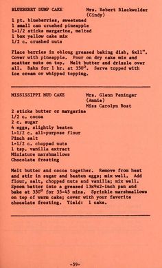 an old recipe book with instructions on how to bake