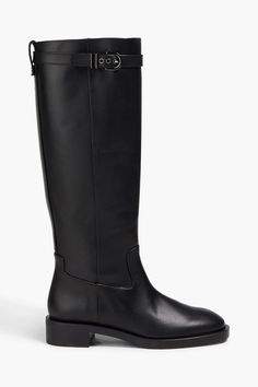 Knee Boots Leather, Leather Knee Boots, Boots Leather, Boots Knee, Stuart Weitzman Shoes, Leather Buckle, Tall Boots, Shoe Box, Stuart Weitzman