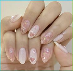 The temperatures are rising, days are getting longer, beach days are here, and suddenly, we have a sunny disposition Blush Nails, Pretty Gel Nails, Really Cute Nails, Cute Gel Nails, Soft Nails, Kawaii Nails, Funky Nails, Nail Trends