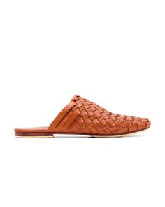 Tulum Woven Mule - Cognac – Liberté Leather Leather Slip-ons With Woven Sole For Summer, Casual Slip-on Mules With Woven Sole, Casual Woven Leather Slip-ons, Leather Flat Slip-ons With Woven Sole, Casual Leather Slides With Woven Sole, Leather Woven Leather Slip-on Sandals, Spring Brown Clogs With Textured Sole, Casual Closed Toe Mules With Woven Sole, Spring Leather Mules With Woven Sole