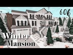 the winter mansion is shown in this image