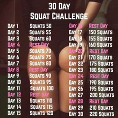 the 30 day squat challenge is in progress